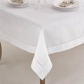 Saro Lifestyle SARO 6300.W84S 84 in. Square Classic Hemstitch Border Tablecloth  White 6300.W84S